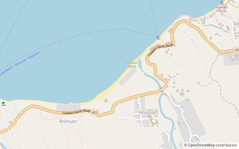 aninuan beach puerto galera location map