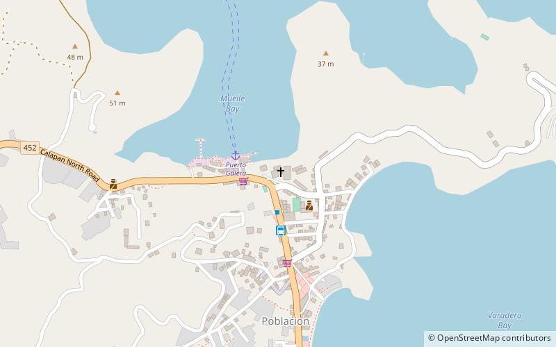 puerto galera church location map