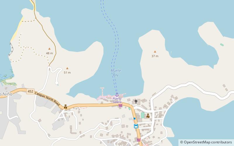 muelle bay puerto galera location map