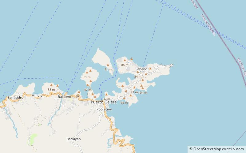 beach n bay dalaruan puerto galera location map