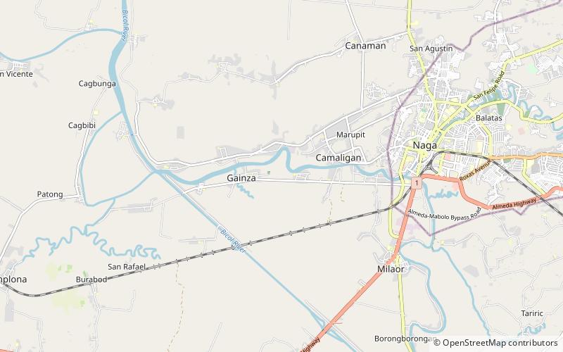Gainza location map