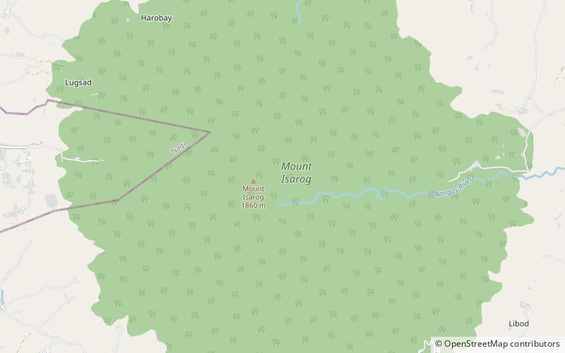 Isarog location map