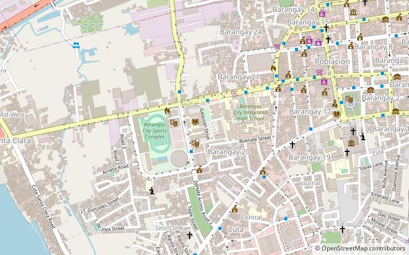 Batangas State University location map