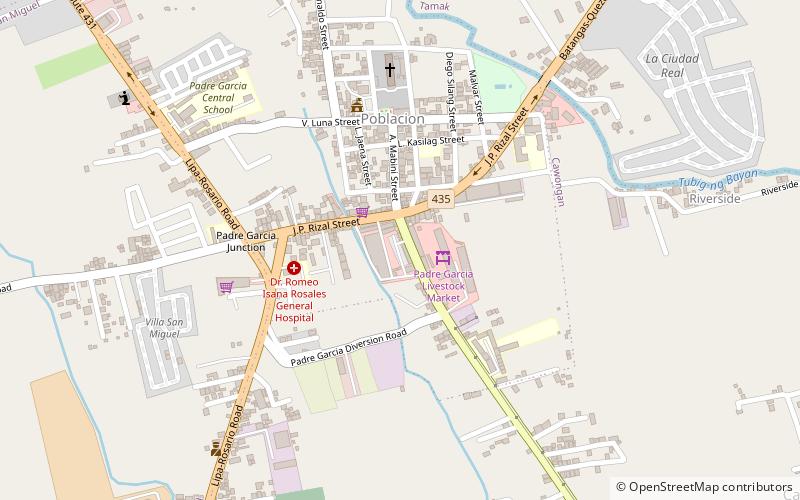 padre garcia public market rosario location map