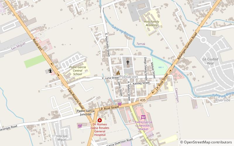 padre garcia town hall rosario location map