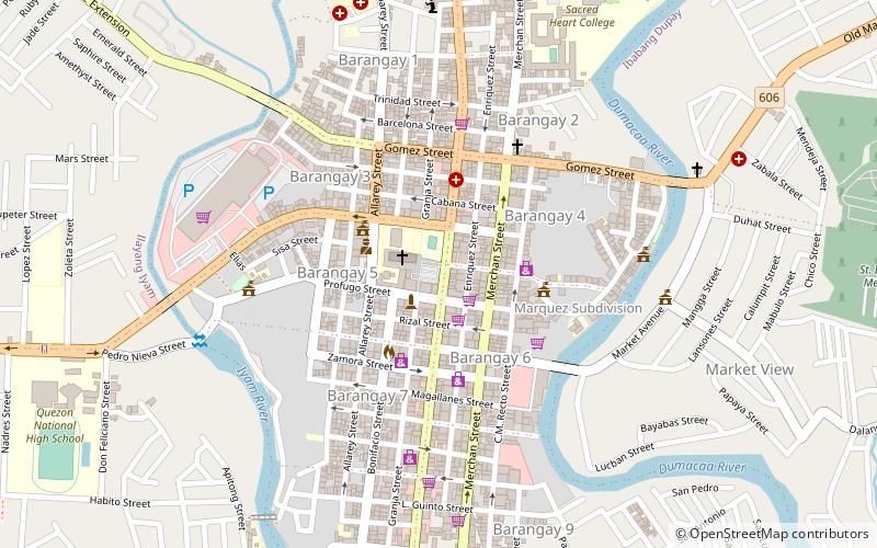 Cathedral location map
