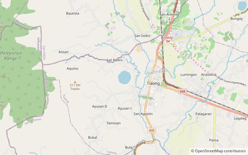 lake tikub tiaong location map