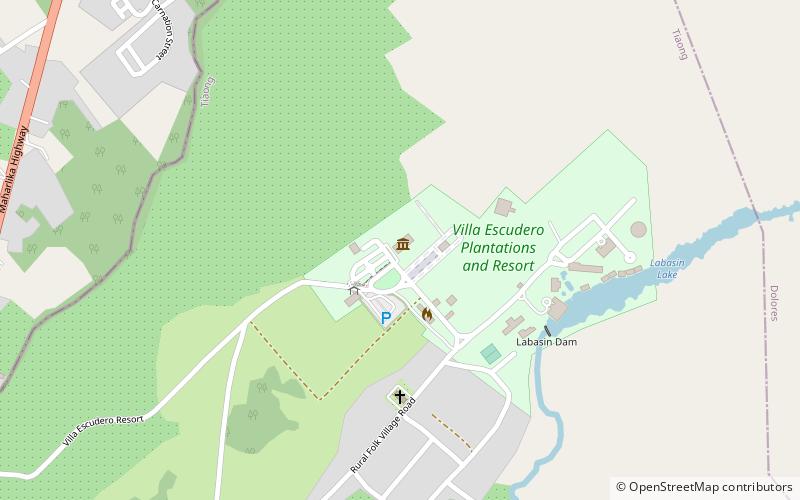 Villa Escudero Museum location map