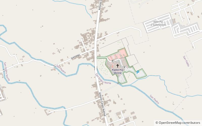 Padre Pio Shrine location map