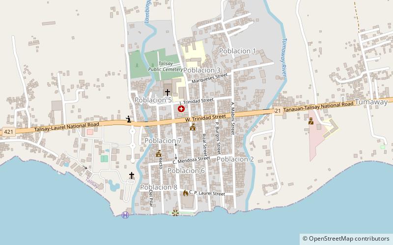 Talisay location map
