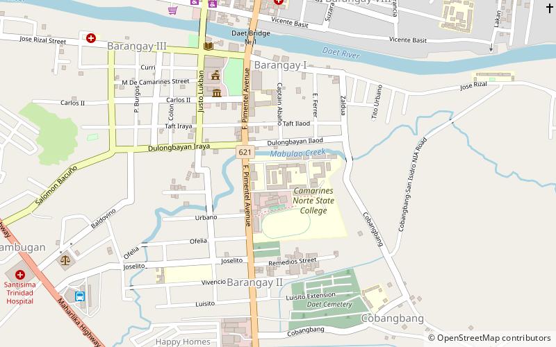 camarines norte state college daet location map