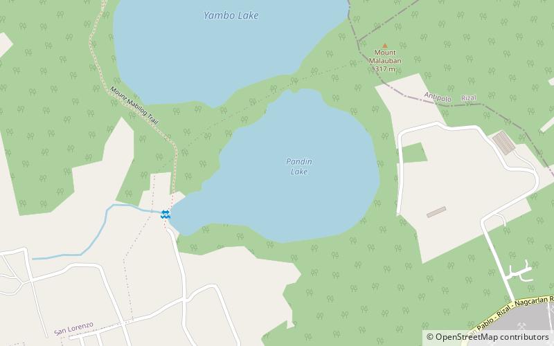 Lakes Pandin and Yambo location map
