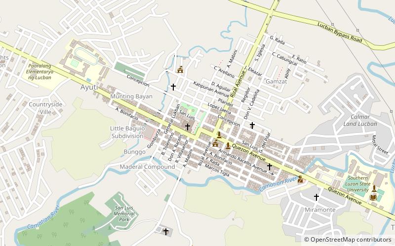 Lucban Church location map