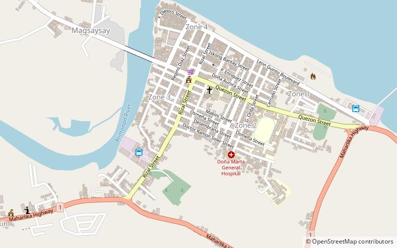 Atimonan location map
