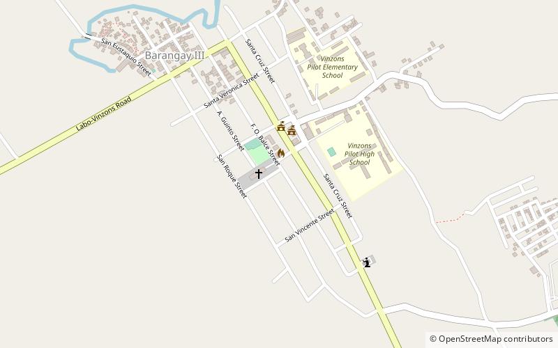 Vinzons location map