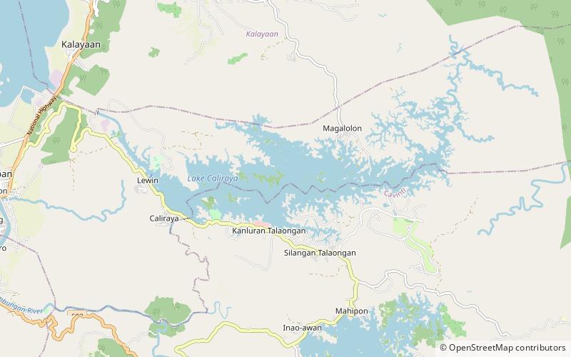 Lake Caliraya location map