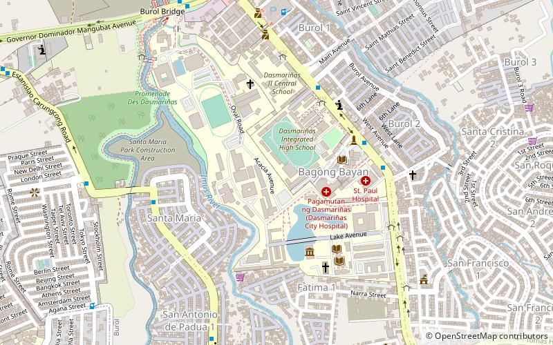de la salle university dasmarinas location map