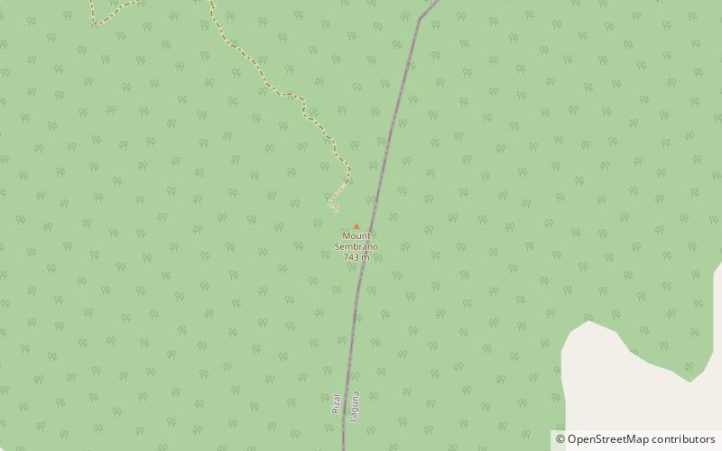 Mount Sembrano location map