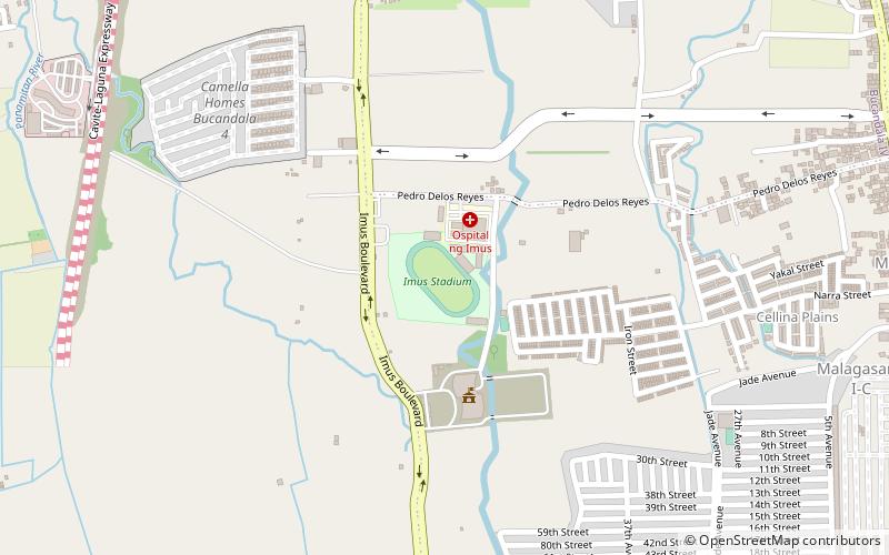 City of Imus Grandstand and Track Oval location map