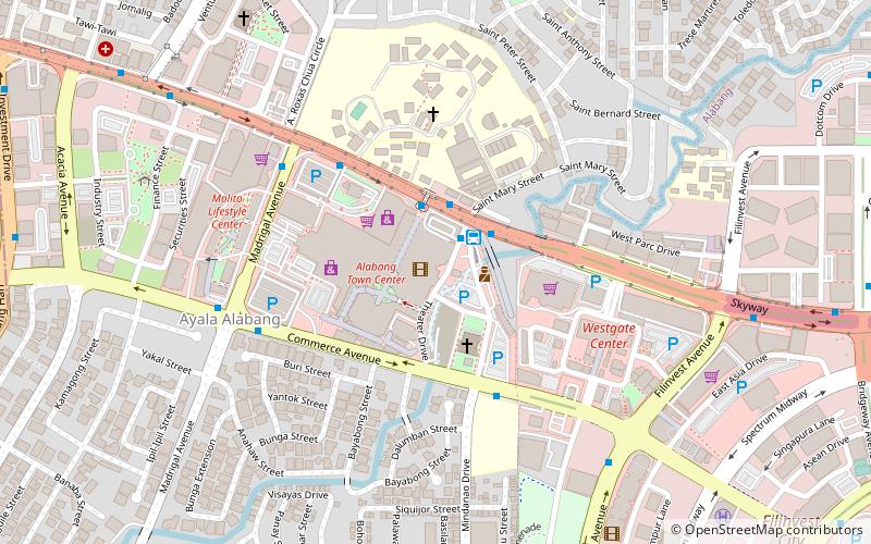 Alabang Town Center location map