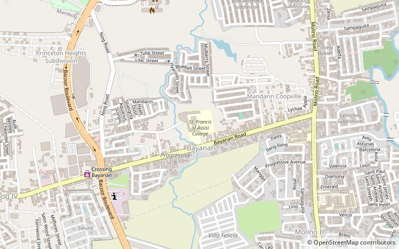 saint francis of assisi college bacoor location map
