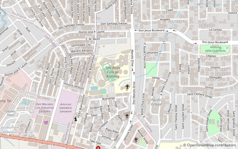 San Beda College Alabang location map