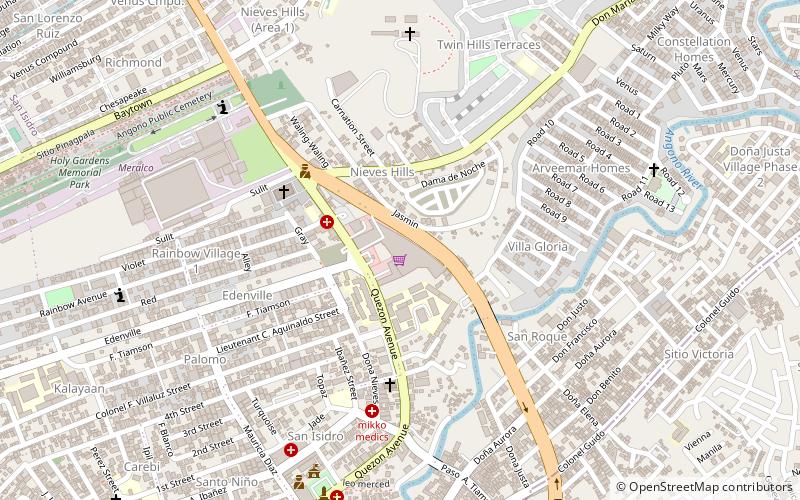 SM Center Angono location map