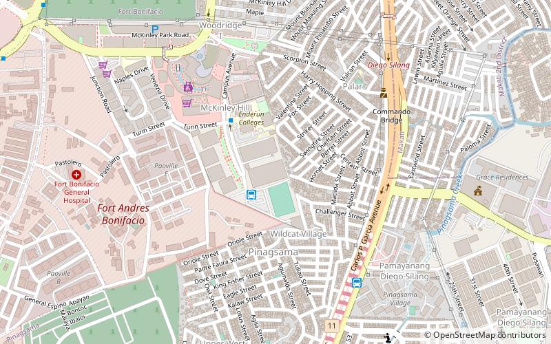 McKinley Hill Stadium location map