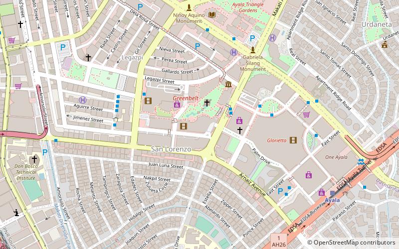 greenbelt 3 makati city location map