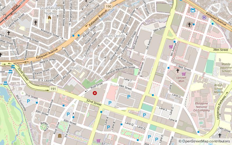 Grand Hyatt Manila location map