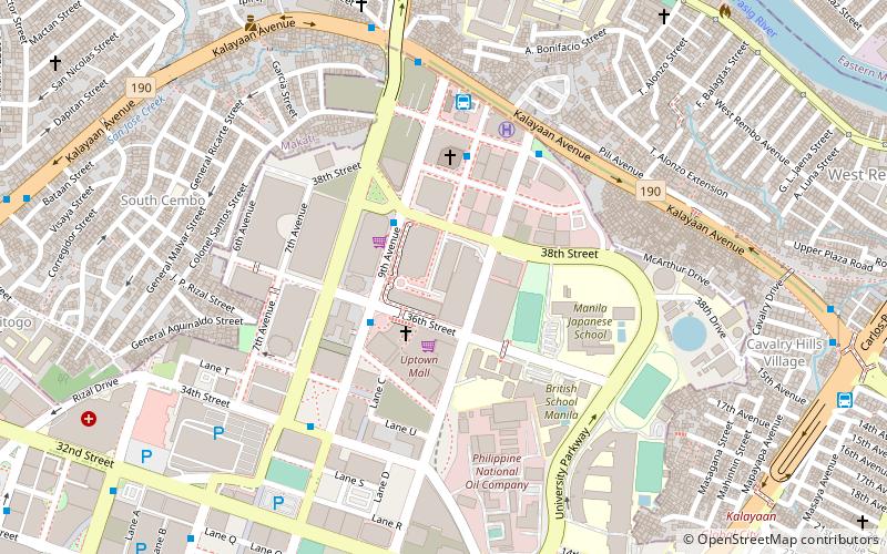 Uptown Bonifacio location map