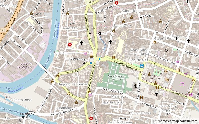 Pasig Cathedral location map