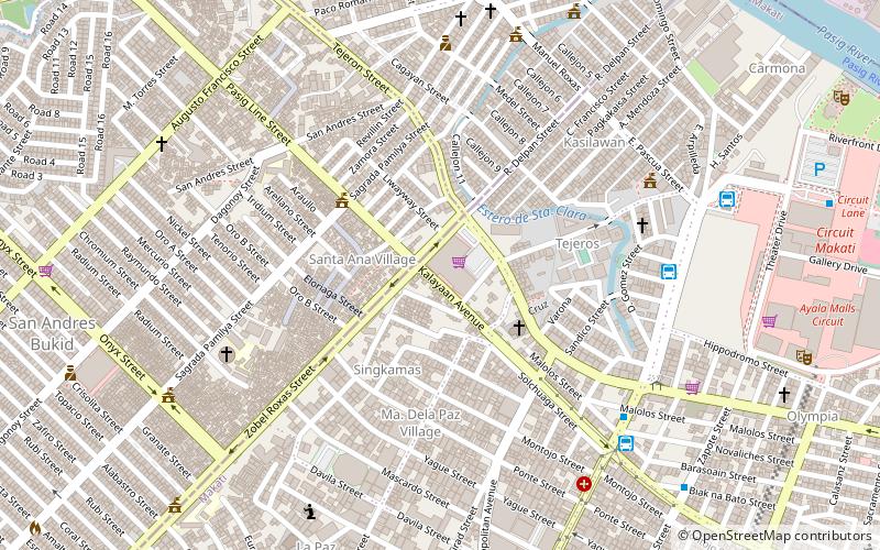 J. P. Rizal Avenue location map