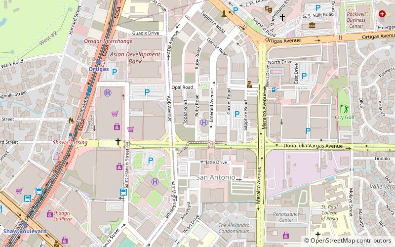 orient square pasig city location map