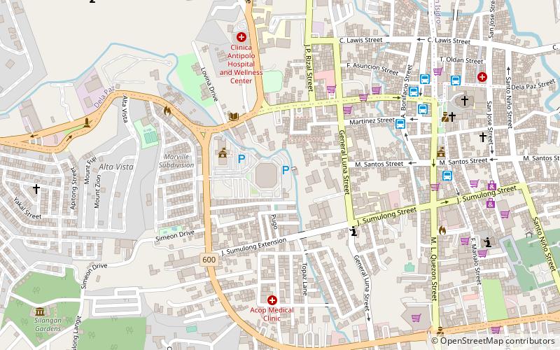 Ynares Center location map