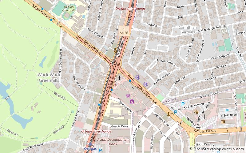 EDSA Shrine location map