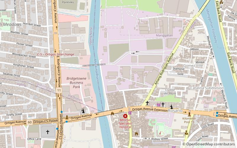 Bridgetowne location map