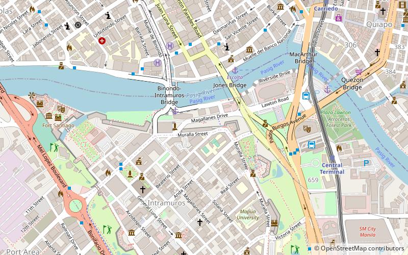 puerta de isabel ii manila location map