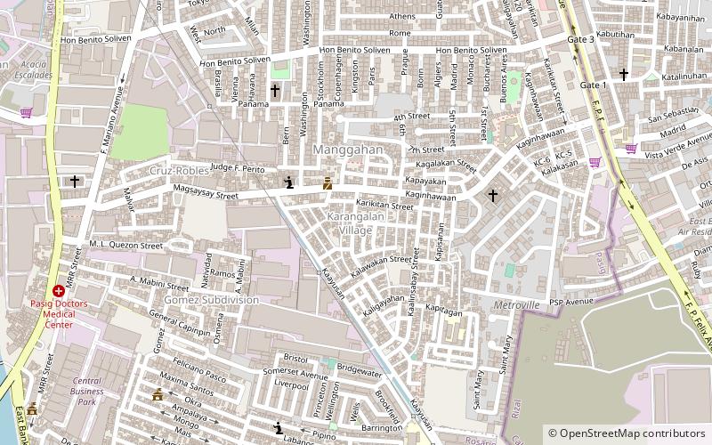 karangalan village ciudad quezon location map