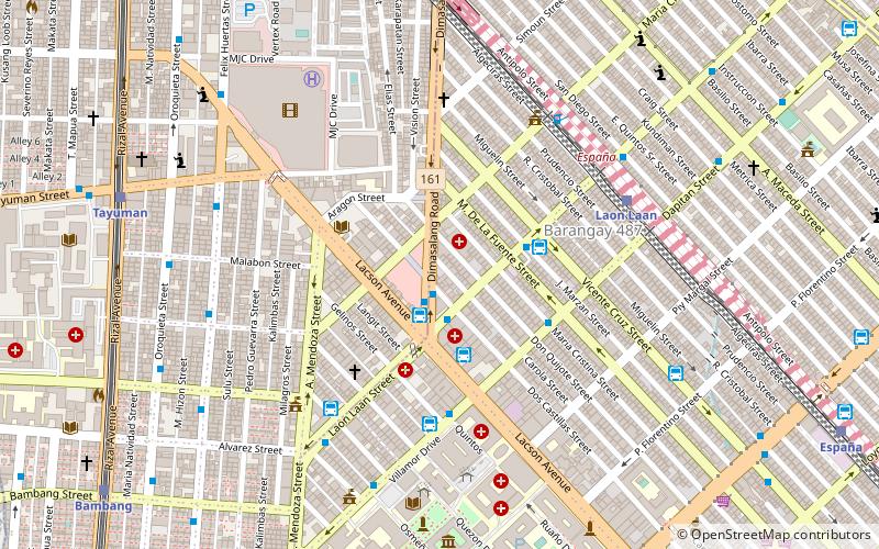 Dangwa flower market location map