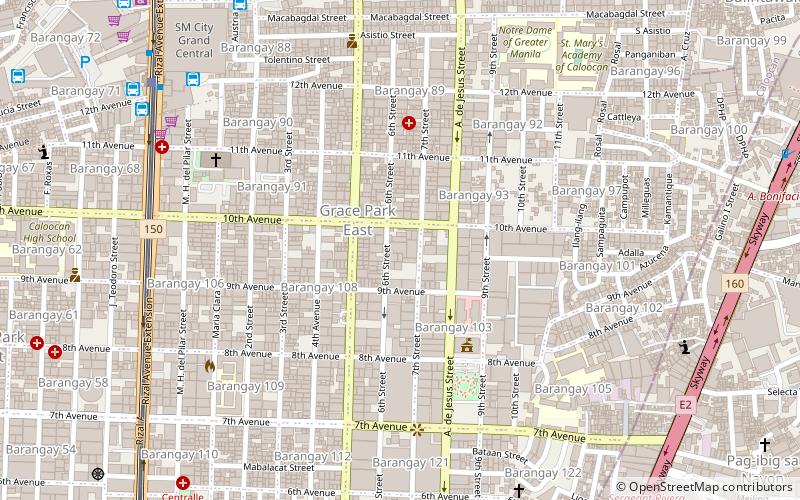 10th Avenue location map
