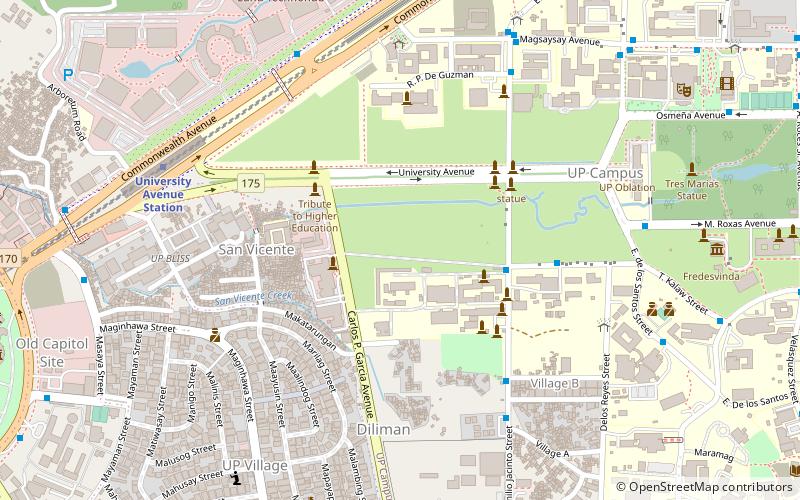 UP Diliman AGT location map