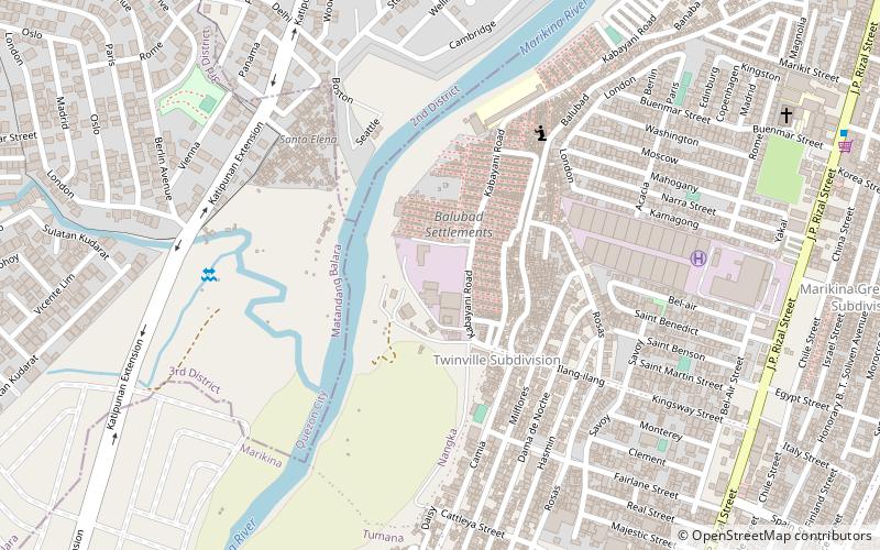 Marikina North Sewage Treatment Plant location map