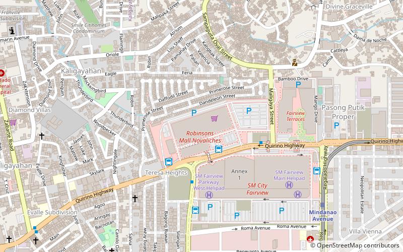 robinsons novaliches ciudad quezon location map