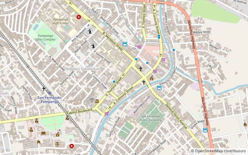 SM City San Fernando location map