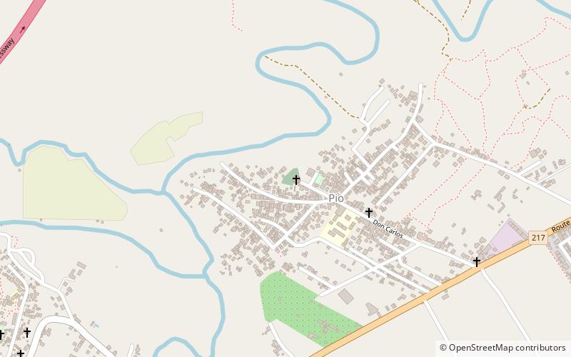 Pio Chapel location map