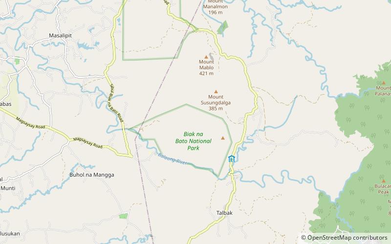 Biak-na-Bato National Park location map