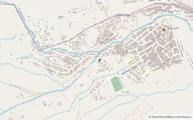 sapangbato angeles location map