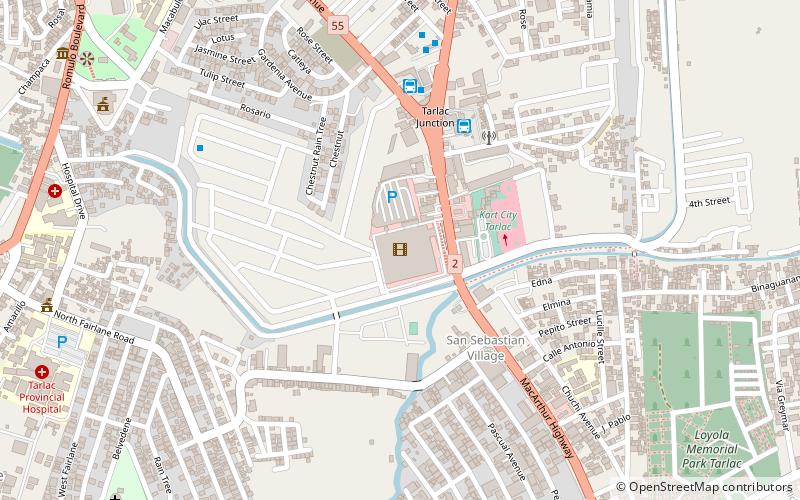 sm city tarlac location map