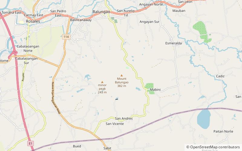 Mount Balungao location map